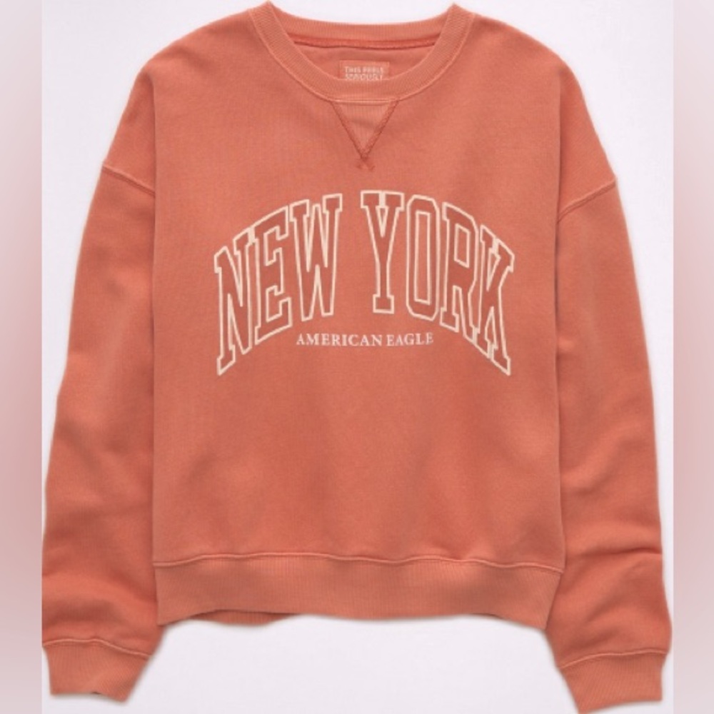 NWT American Eagle Relaxed New York Crew Sweater